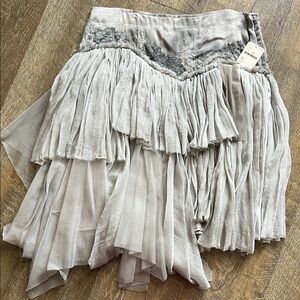 Free People Asymmetrical Gray Skirt